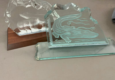 Two Glass Animal Art Pieces - Image 1 of 4