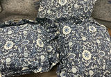 Blue Floral Throw Pillows, Bathroom Decor - thumbnail 4 of 5
