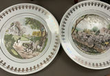 Assorted decorative porcelain plates with Currier & Ives and other motifs - thumbnail 4 of 20
