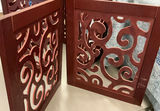 Two Short, Cut Out Wood Screens - thumbnail 2 of 3