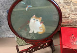 Assorted Chinese porcelain plates, teacups, and decorative display items - thumbnail 3 of 11