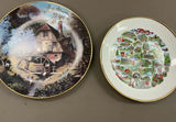 Assorted decorative porcelain plates with Currier & Ives and other motifs - thumbnail 16 of 20