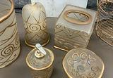 Gold-tone bathroom vanity decor set - thumbnail 3 of 4