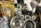 Assorted plumbing fittings, pipes, and fixtures - thumbnail 7 of 13