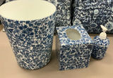 Blue Floral Throw Pillows, Bathroom Decor - thumbnail 2 of 5