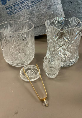 Tyrone Crystal & a Cut Glass Ice Buckets - Image 1 of 8