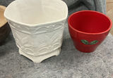 Collection of assorted ceramic plant pots and containers - thumbnail 6 of 7