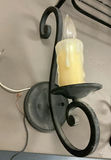Black Wrought Iron Small Shelf, Sconces, Candle Holder - thumbnail 3 of 5