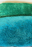 Two fluffy green and teal plush body pillows - thumbnail 2 of 3