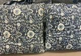 Blue Floral Throw Pillows, Bathroom Decor - thumbnail 3 of 5