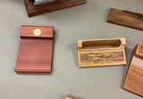 Assorted wooden desk clocks, organizers and carved boxes - thumbnail 4 of 7