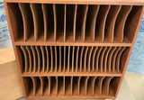 Assorted wooden desk clocks, organizers and carved boxes - thumbnail 6 of 7