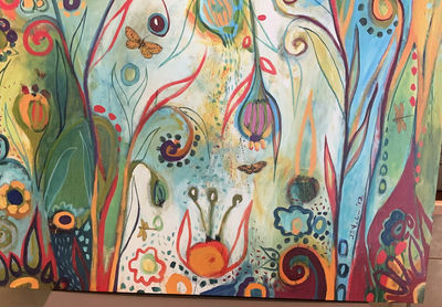 Colorful painted Canvas Wall art, 'Possibilities' by J. Lommers - Image 1 of 12