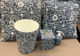 Blue Floral Throw Pillows, Bathroom Decor - thumbnail 1 of 5