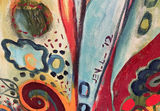 Colorful painted Canvas Wall art, 'Possibilities' by J. Lommers - thumbnail 2 of 12