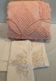 Vintage King Chenille Bedspread And Pilllow cases - thumbnail 1 of 5