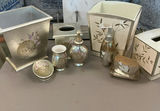 Two Pretty Sets Of Painted Bathroom Decor - thumbnail 1 of 5