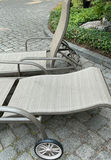 Pair of Sunbrella sling outdoor lounge chairs - thumbnail 2 of 3