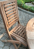 Weathered Teak Patio Dining For 4, With Stand And Cover For Storage - thumbnail 6 of 8