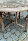 Weathered Teak Patio Dining For 4, With Stand And Cover For Storage - thumbnail 7 of 8