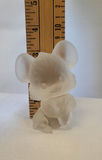 Vintage Kristaluxus Frosted Lead Crystal Mouse Figurine - thumbnail 5 of 5