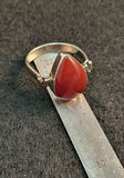 Vintage Sterling Silver Ring w/ Tear Drop Stone - thumbnail 3 of 5