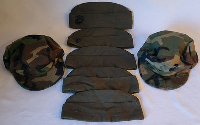 Vintage USMC Military Caps - Image 1 of 6