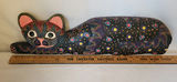 Folk Art Feline - Hand Made and Painted - thumbnail 3 of 4