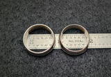 Vintage 2 Sterling Silver Rings Matching Pair - thumbnail 4 of 5