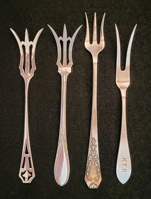 Antique Sterling Silver Pickle Forks - 4 - Image 1 of 4