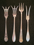 Antique Sterling Silver Pickle Forks - 4 - thumbnail 1 of 4
