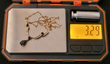 10K Gold Onyx & Diamond Necklace - Jewelry - thumbnail 6 of 7
