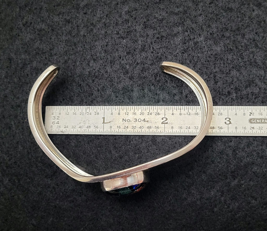 Vintage Sterling Silver Cuff Bracelet - image 4 of 5