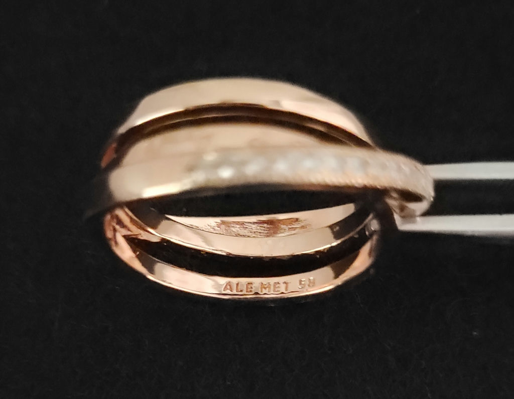 Pandora Crossover Pave Triple Band Ring - image 4 of 8