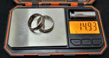 Vintage 2 Sterling Silver Rings Matching Pair - thumbnail 5 of 5