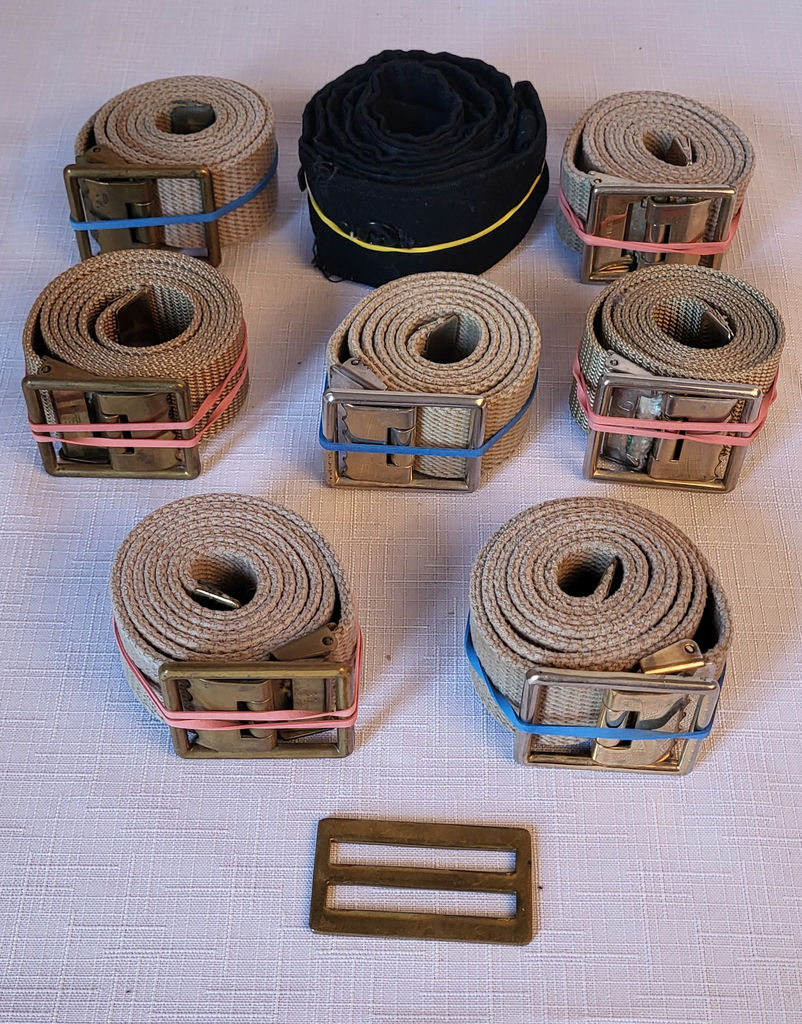 Vintage USMC Military Belts w/Brass Buckles Lot - image 1 of 2