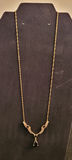 10K Gold Onyx & Diamond Necklace - Jewelry - thumbnail 2 of 7