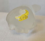 Vintage Kristaluxus Frosted Lead Crystal Mouse Figurine - thumbnail 4 of 5