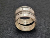 Vintage 2 Sterling Silver Rings Matching Pair - thumbnail 1 of 5