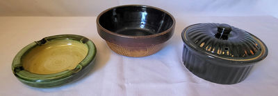 Vintage Set Of 3 Unique Ceramic Pieces - Image 1 of 11