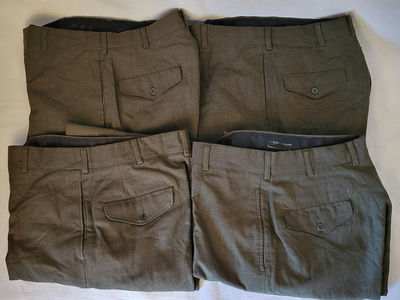 Lot Of 4 Vintage USMC Military Olive Trousers - Image 1 of 3
