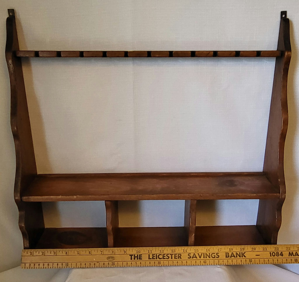 Vintage Primitive Wooden Wall Shelf - image 4 of 5