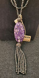 Vintage 'Beria' Marcasite & Stone Necklace - thumbnail 2 of 4