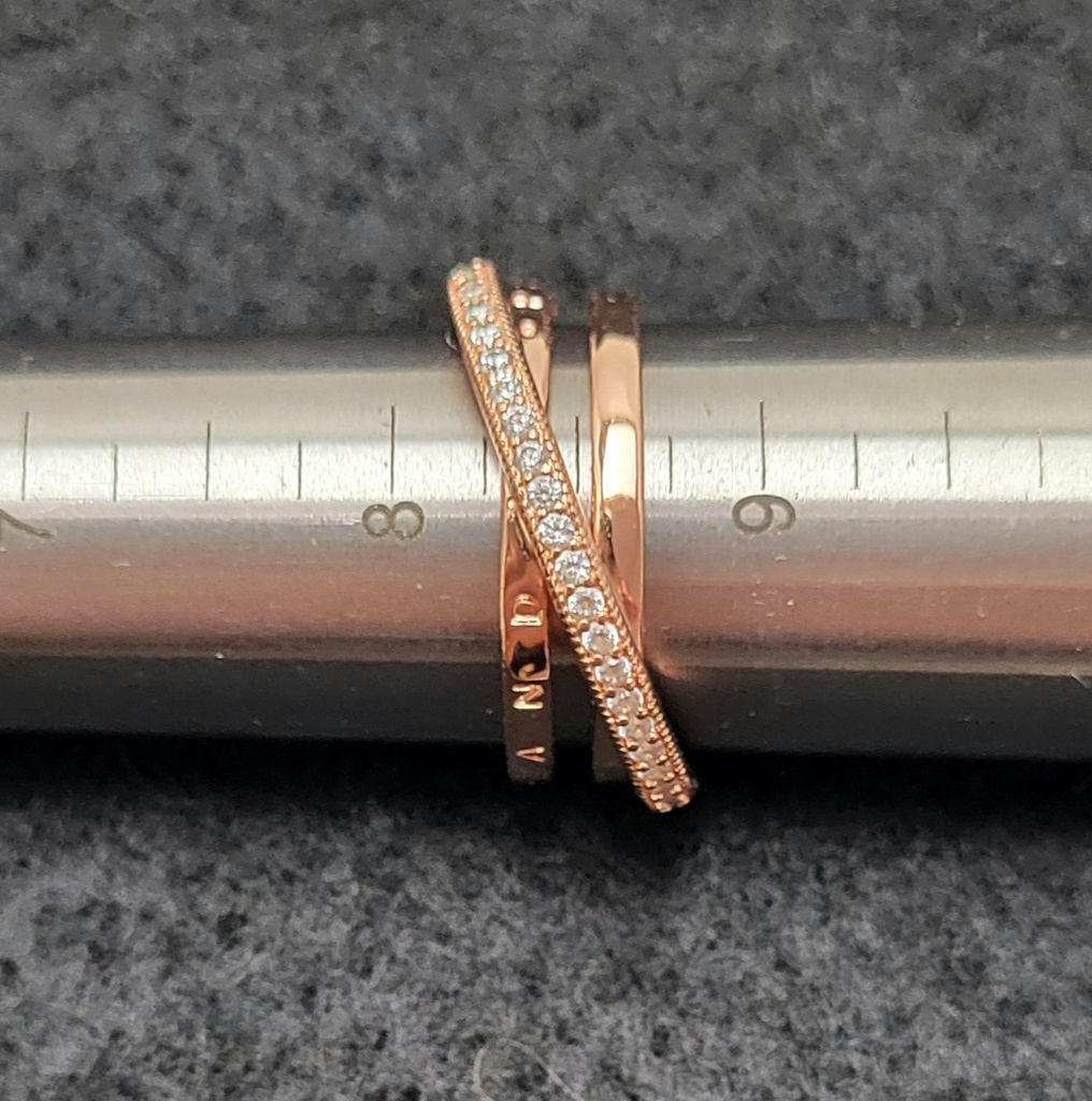 Pandora Crossover Pave Triple Band Ring - image 5 of 8