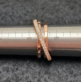 Pandora Crossover Pave Triple Band Ring - thumbnail 5 of 8