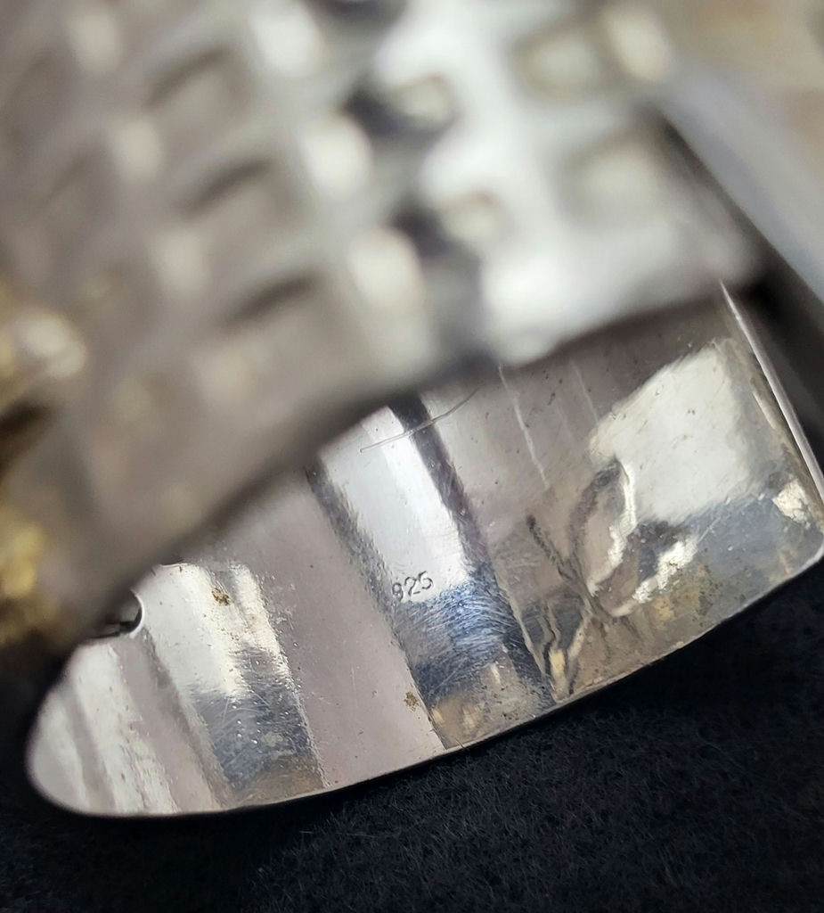 Vintage Sterling Silver Dragon Fly Cuff Bracelet - image 3 of 5