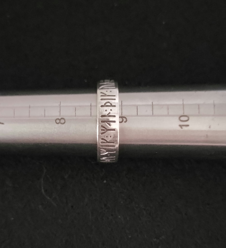 Sterling Silver Viking Love Ring - image 4 of 5