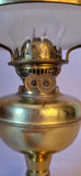 Antique Duplex Brass Dual Wick Oil Lamp w/ Hobnail Shade - thumbnail 3 of 6