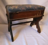 Antique Cushioned Flip Top Seat/Stool - thumbnail 4 of 7