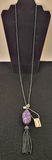 Vintage 'Beria' Marcasite & Stone Necklace - thumbnail 3 of 4